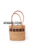 Handmade rattan fashion women bag